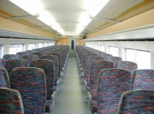 Ceiling of Shinkansen Train Hayate by East Japan Railway Company