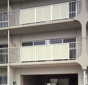 Blind Panel below Handrail in Balcony